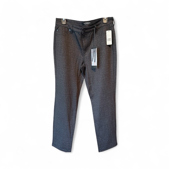 Liverpool Slim Trousers Gray Pattern | Size 8/29, NWT - Picture 1 of 6